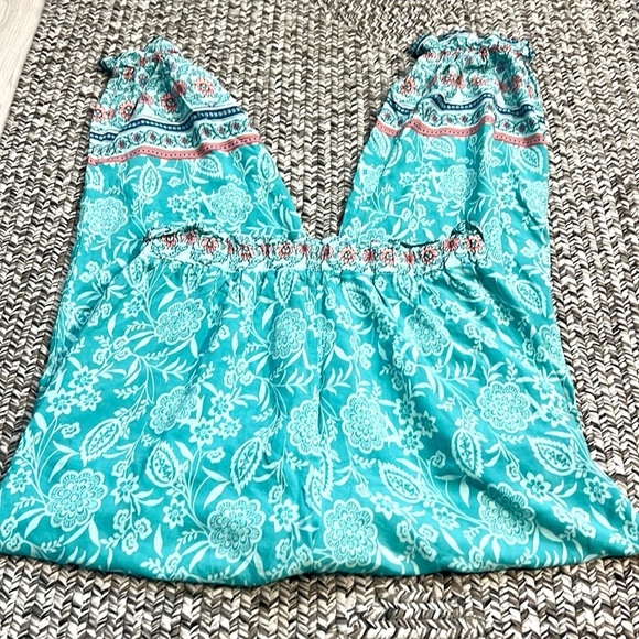 ⭐️Beachcomber,We Love Fashion, Pants,Turquoise,POCKETS,Drawstring Waist,Size L - Picture 8 of 11